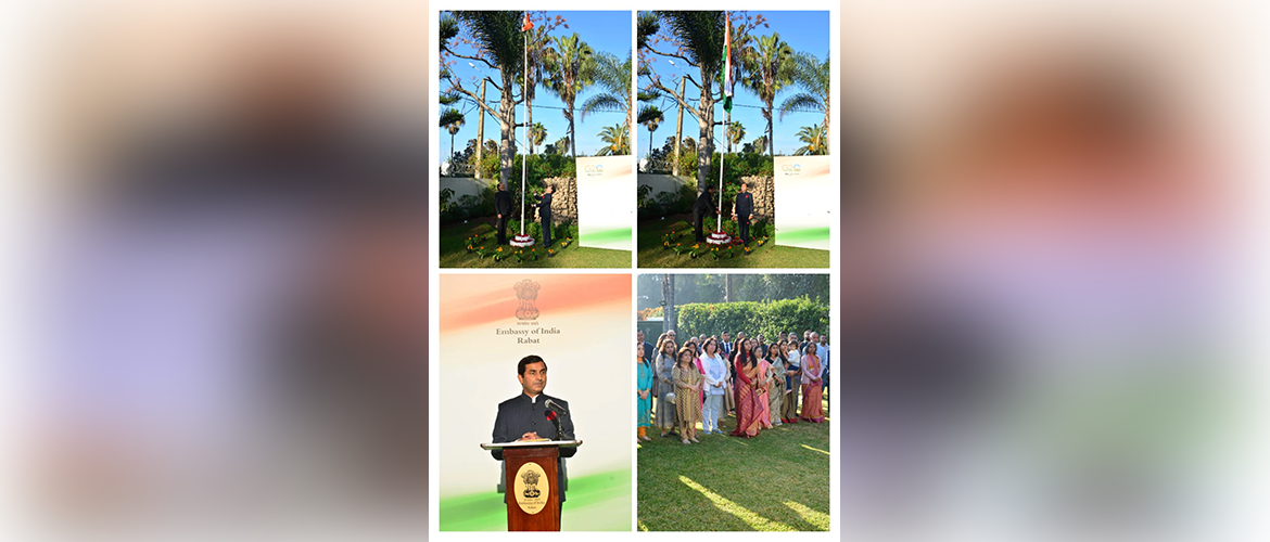  <p style="fcolor: #fff;  font-size: 15px; margin-bottom: -21px;"><b> Republic Day Celebrations at Indian embassy in Rabat

</b></p>