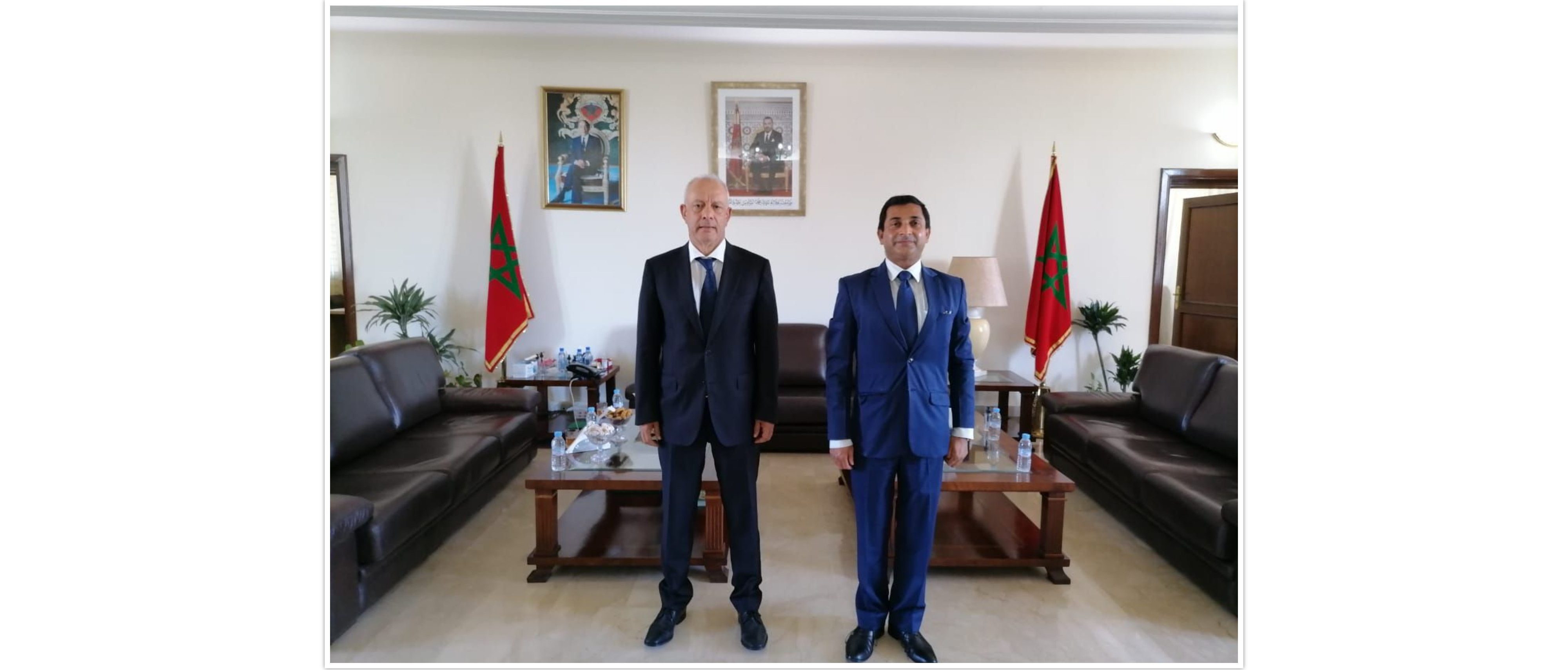  H.E. Ambassador Rajesh Vaishnaw meeting H.E. Mohamed Mhidia, Wali of the Tangier-Tetouan-Al Hoceima region and Governor of the Tangier-Assilah prefecture