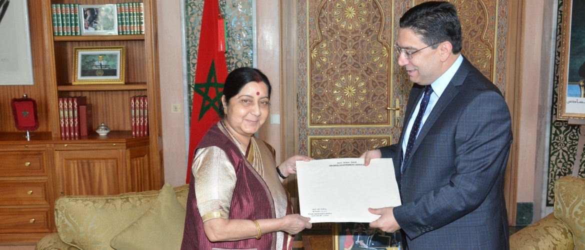  Handing over of a letter from Hon'ble Prime Minister of India, addressed to His Majesty King Mohammed VI, Kingdom of Morocco